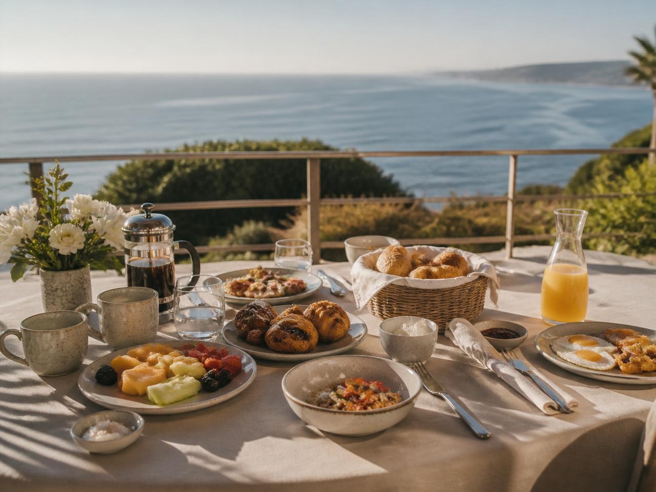 Pequeno-almoço servido à mesa
